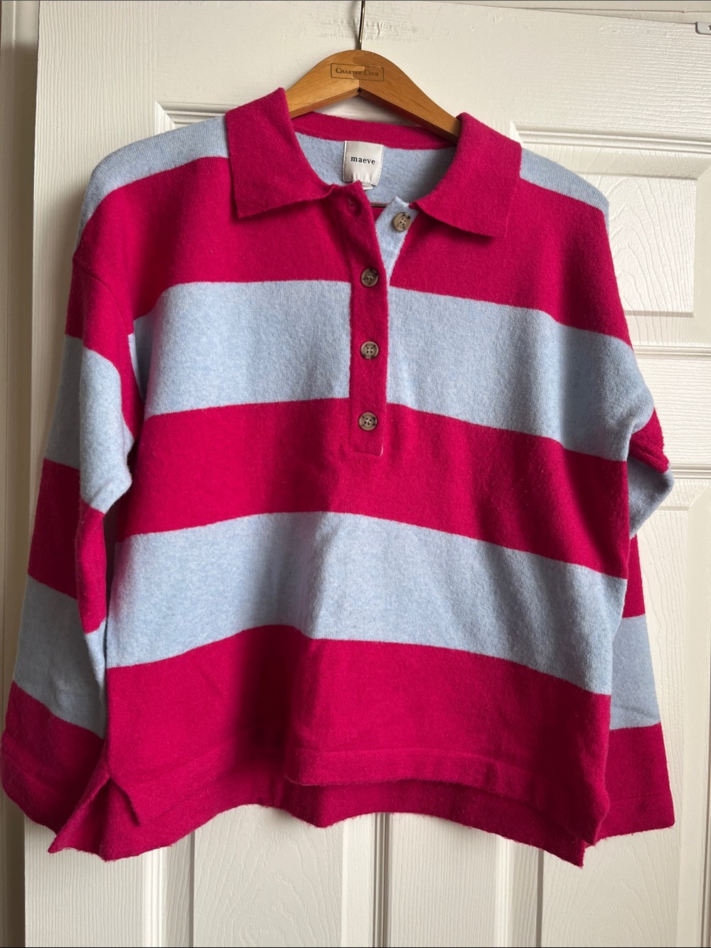 Anthropologie Maeve Wool Rugby Swearer